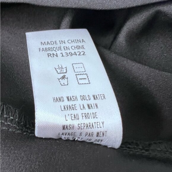 Tobi Black Plunging Vneck Lace Sleeves Sheer Lace Back Mini Dress Size Medium - Picture 9 of 10